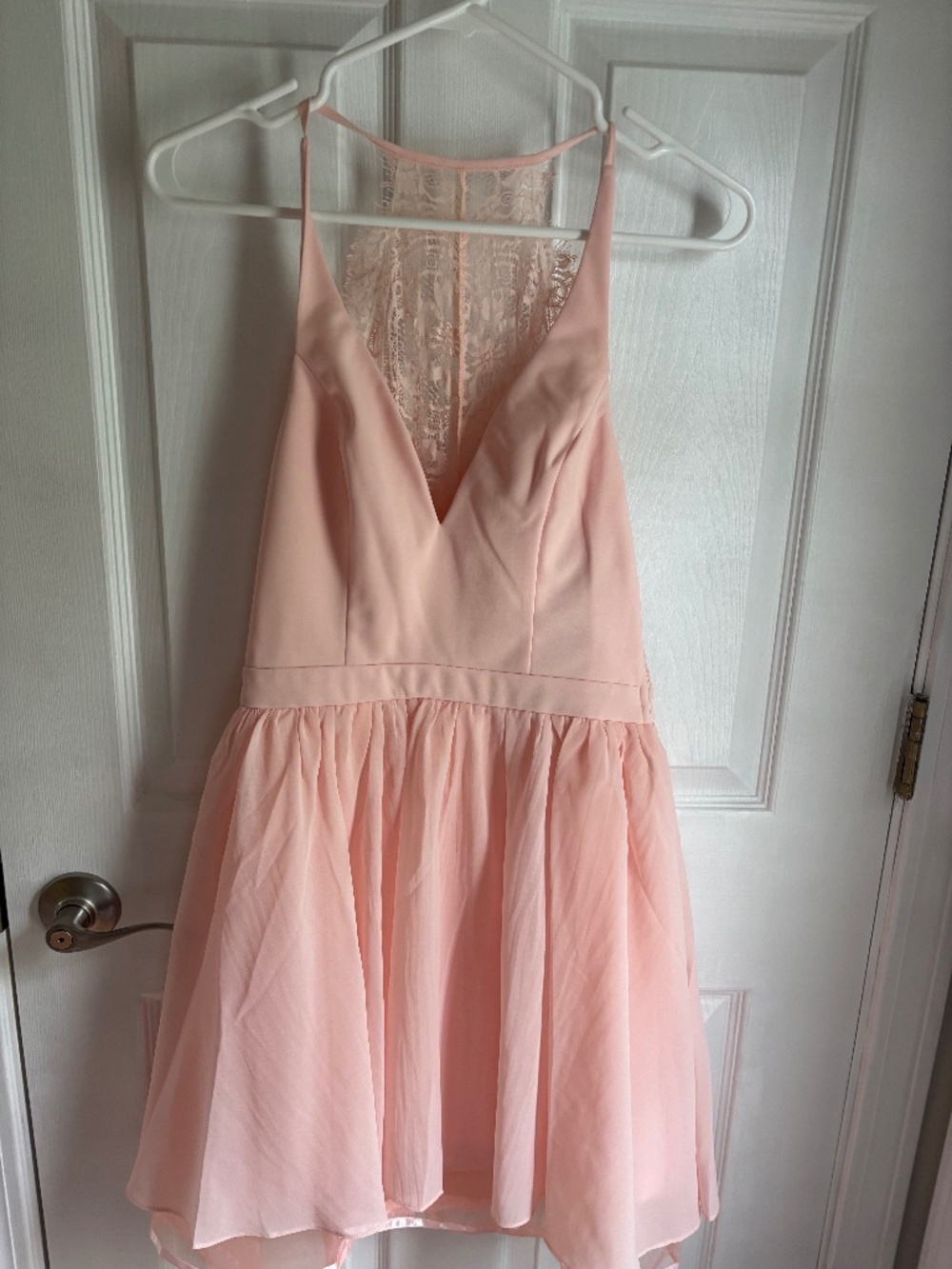 Pink lace dress, size S
